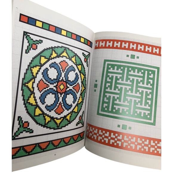 Vtg 1994 Julie Hasler’s Cross Stitch Designs Book of Borders Motifs Samplers - Picture 6 of 9